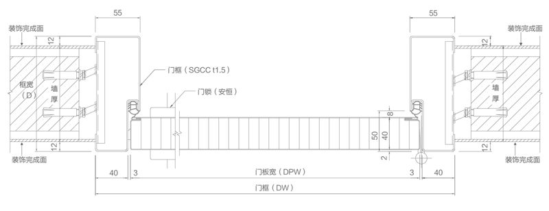 single steel door