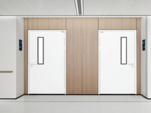 single steel door