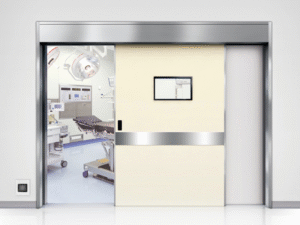 dqm 150 flush mounted hermetic automatic sliding steel door (recessed type)