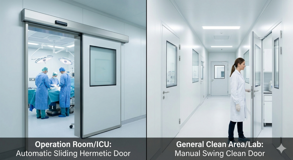 Hospital Cleanroom Door Systems: Structure, Standards & Engineering Advantages gemini generated image 76dsnv76dsnv76ds