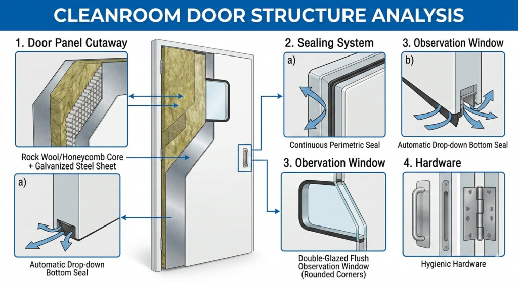 Hospital Cleanroom Door Systems: Structure, Standards & Engineering Advantages gemini generated image s5chvls5chvls5ch