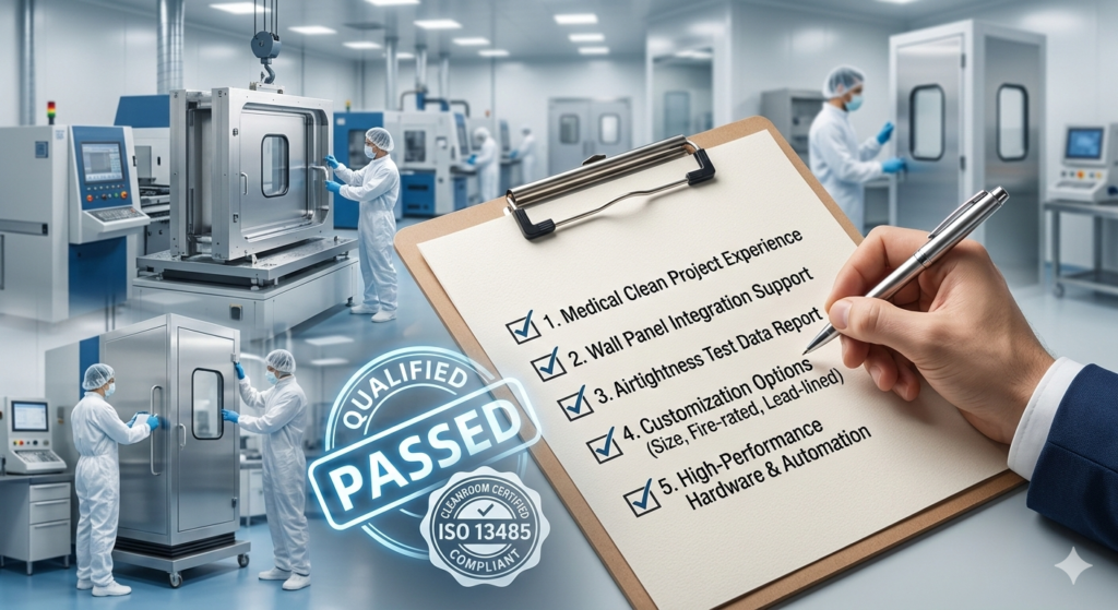 Hospital Cleanroom Door Systems: Structure, Standards & Engineering Advantages gemini generated image vw2vjyvw2vjyvw2v